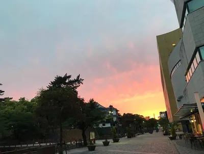 リバーウォーク夕焼け