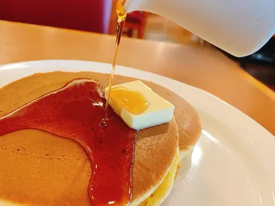 パンケーキ.メープル.カフェ.おしゃれ
