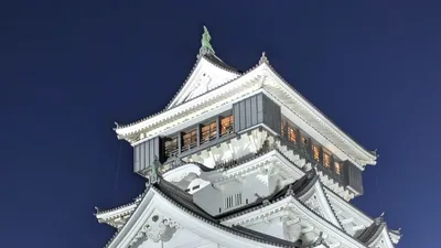 夜の城