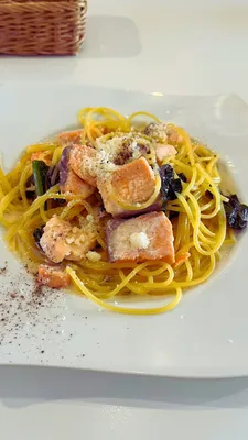 鮭のパスタ