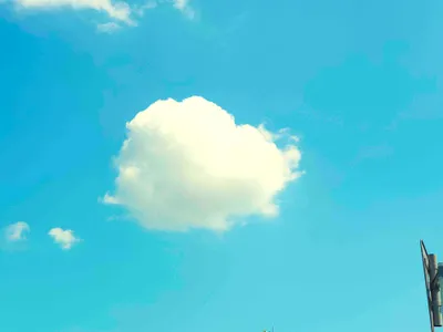 青い空、白い雲