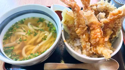 えびたっぷり天丼とうどん