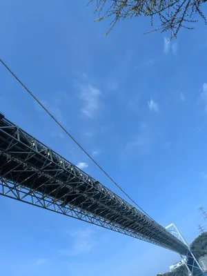 綺麗な青空と関門海峡
