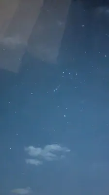 星空とカーテン